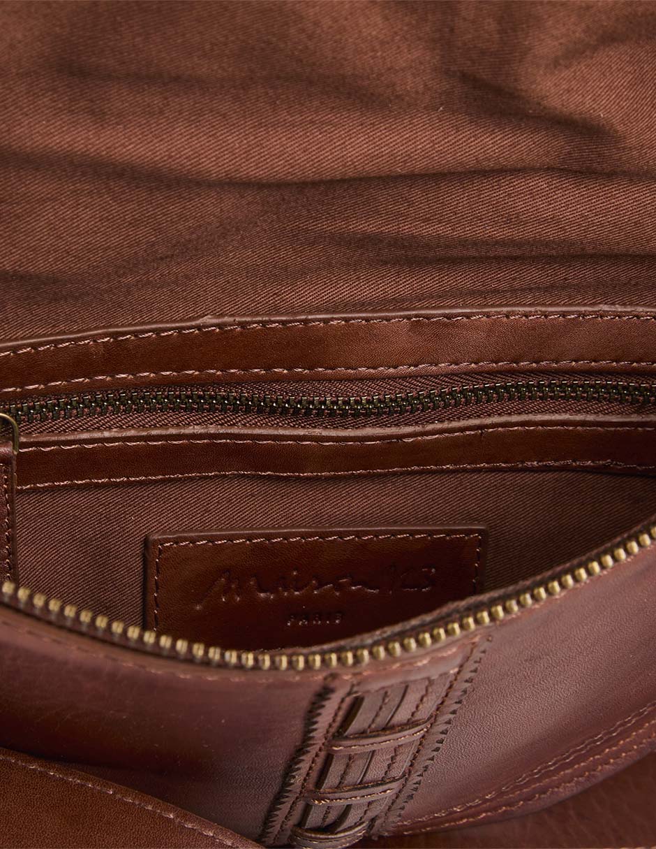 Bolsa crossbody de cuero para mujer 4