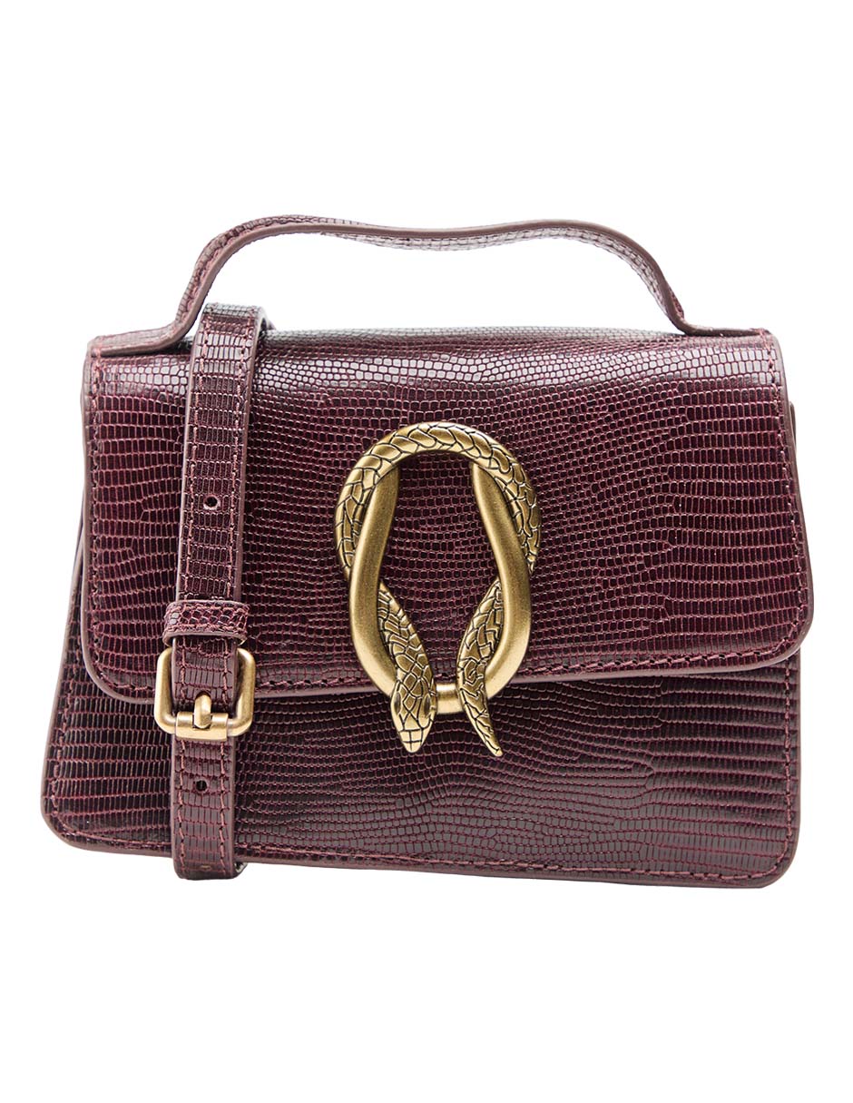 Bolsa crossbody de cuero para mujer