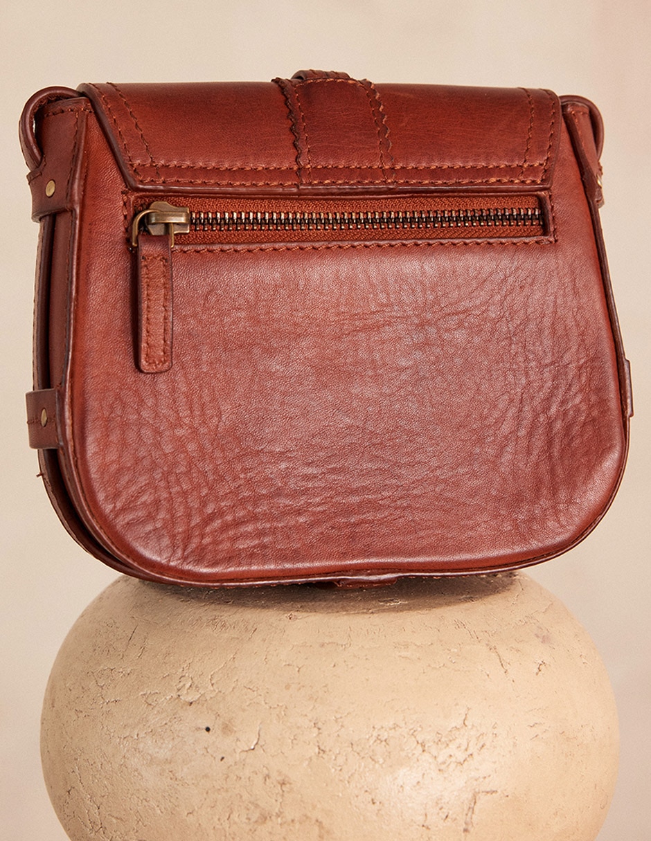 Bolsa crossbody de cuero para mujer 4