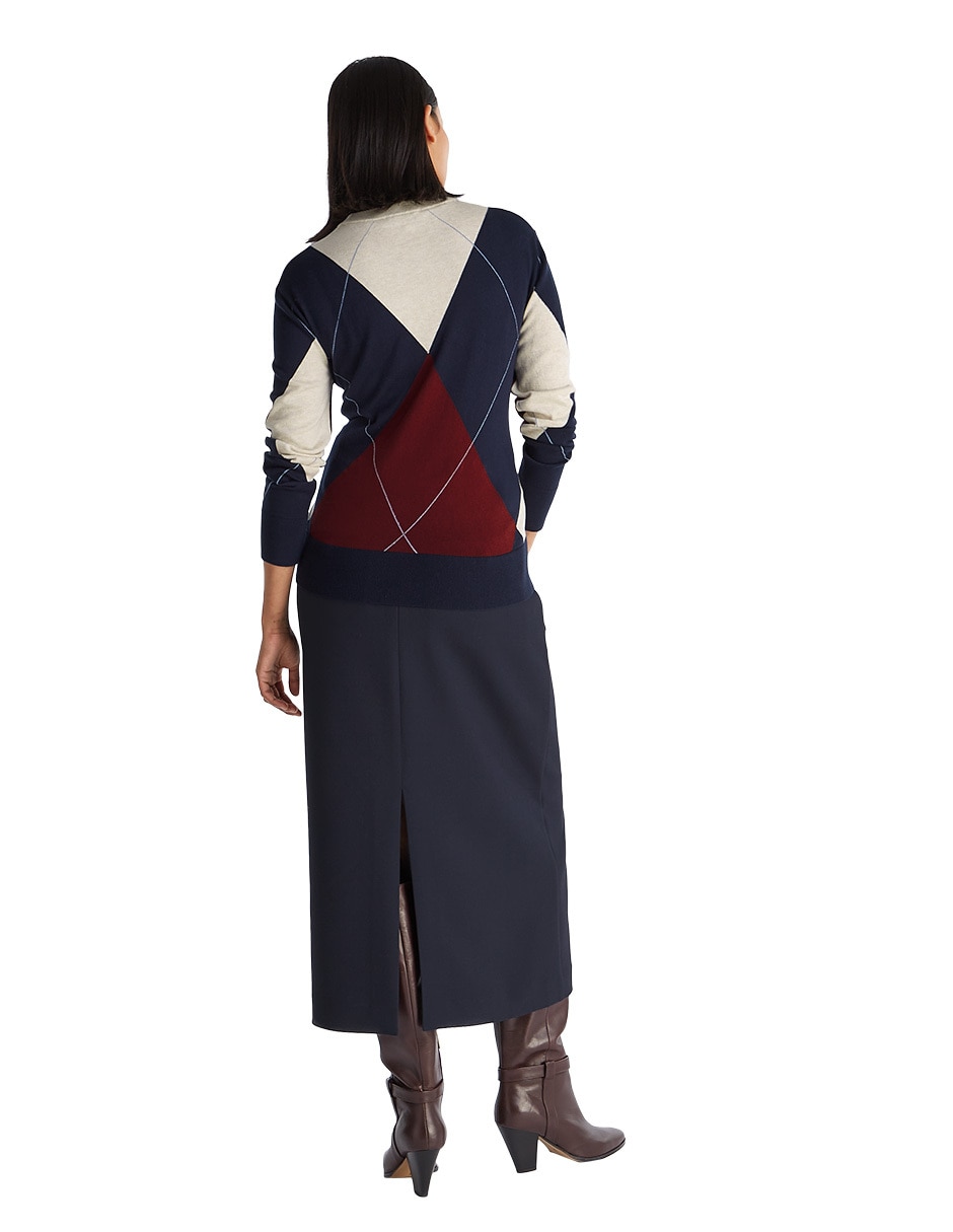 Suéter cuello redondo para mujer 4