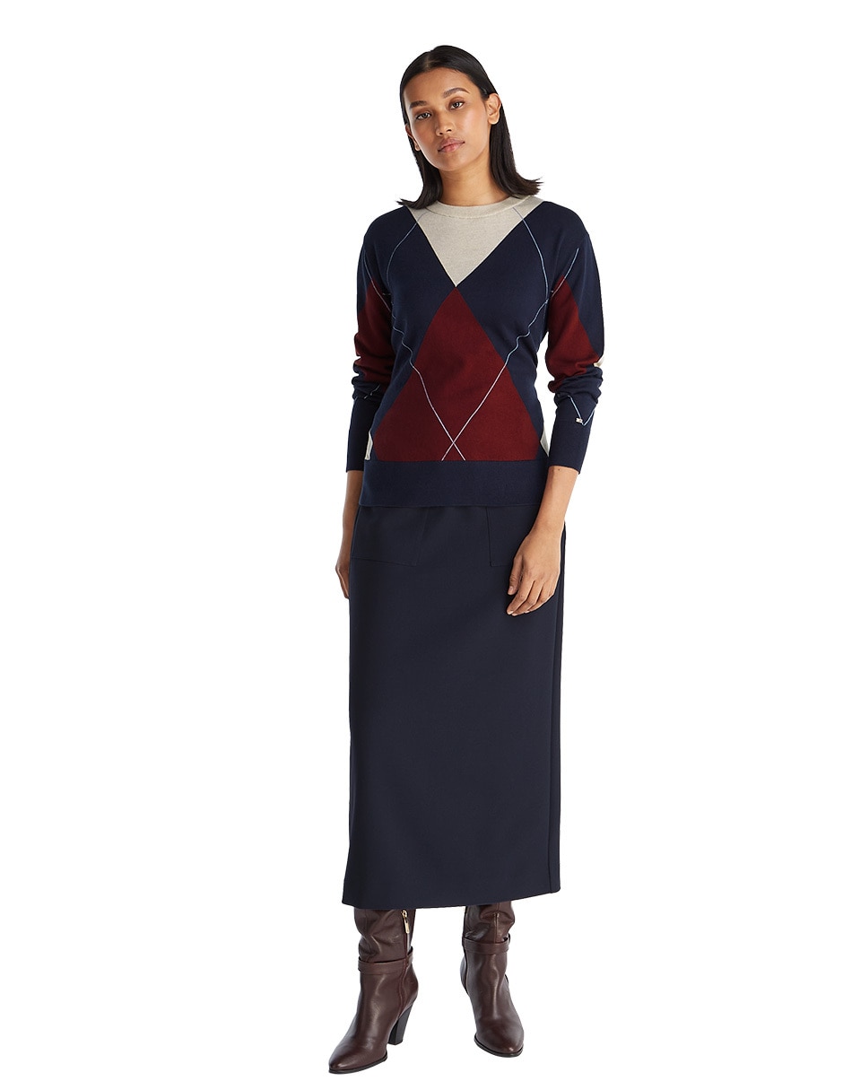 Suéter cuello redondo para mujer 5