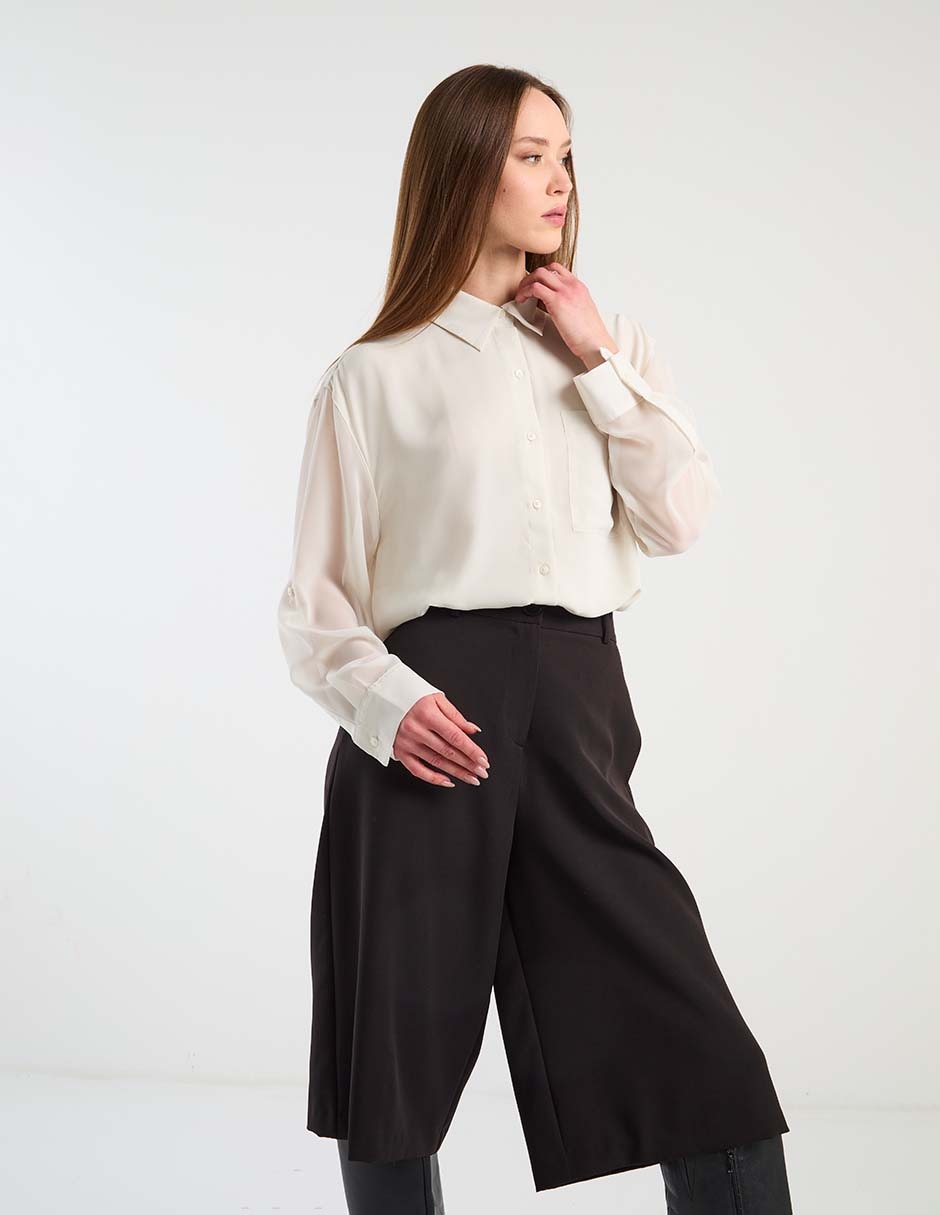 Blusa manga larga para mujer