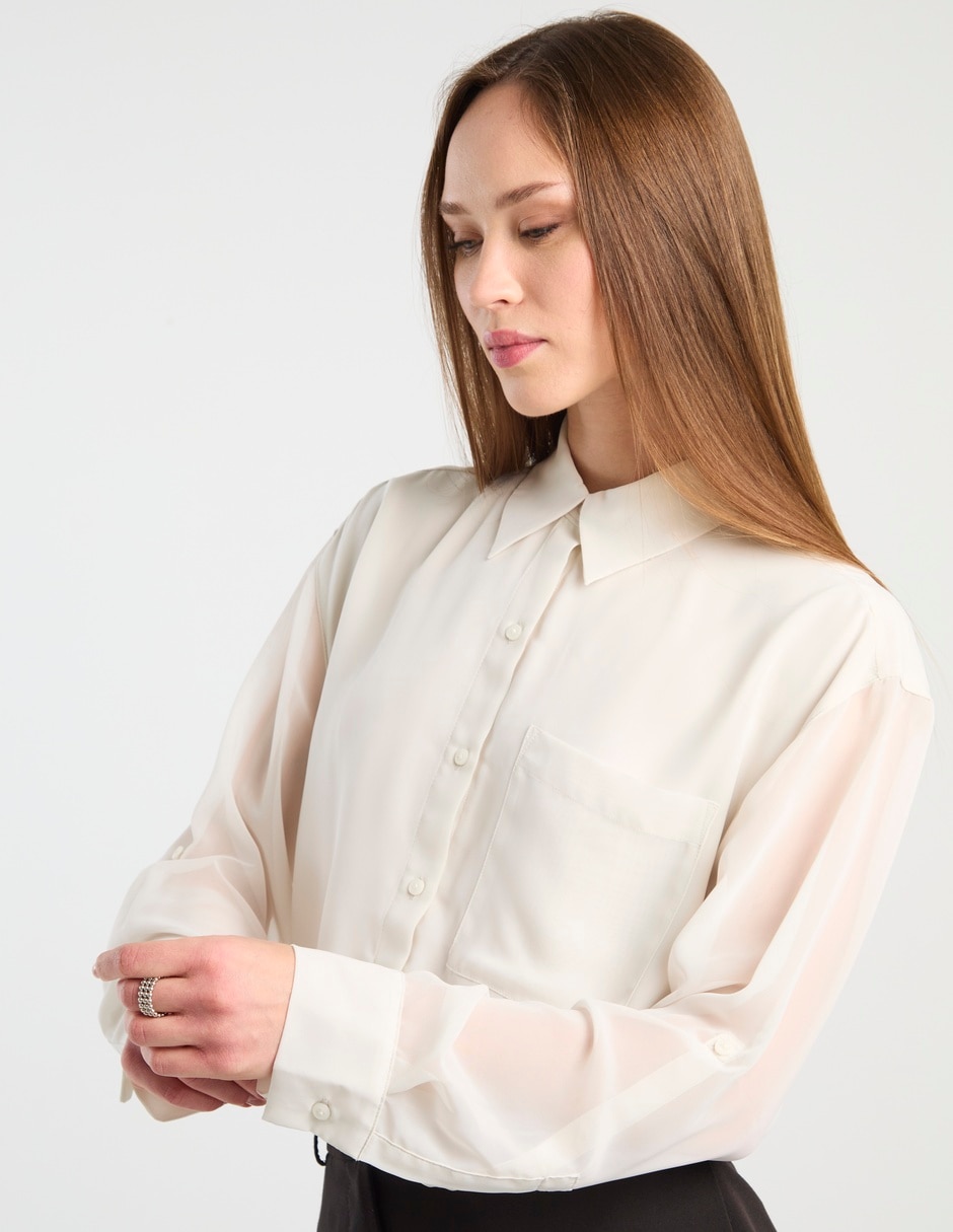 Blusa manga larga para mujer 4