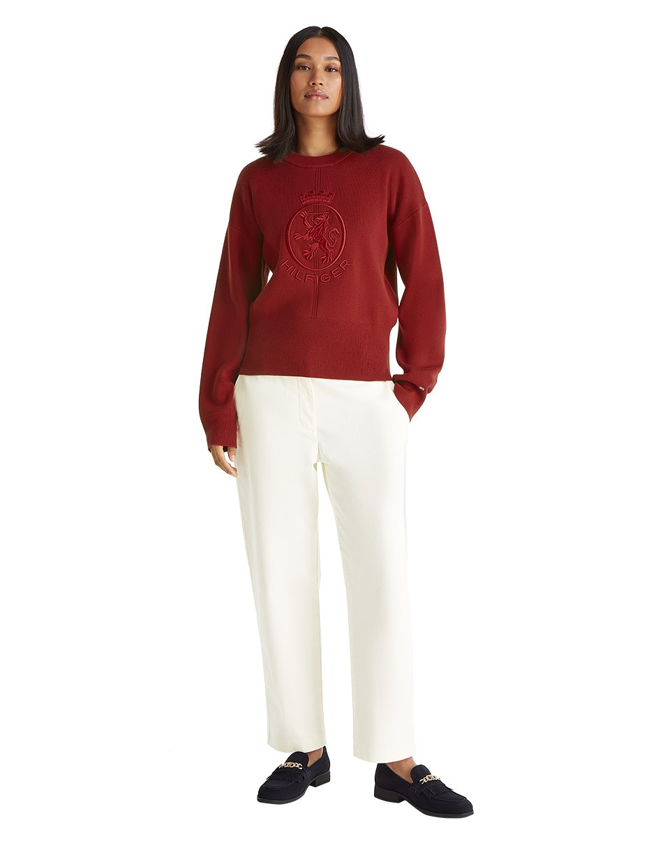 Suéter cuello redondo para mujer 5
