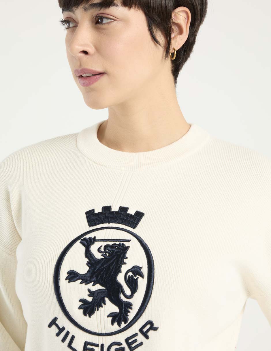 Suéter cuello redondo para mujer 4