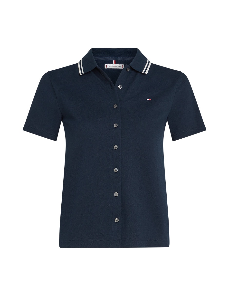 Playera tipo polo para mujer