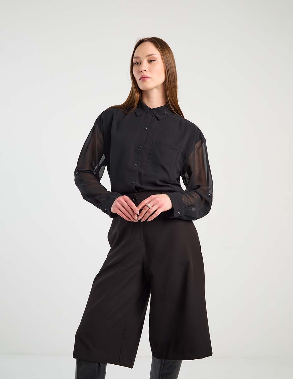 Blusa manga larga para mujer