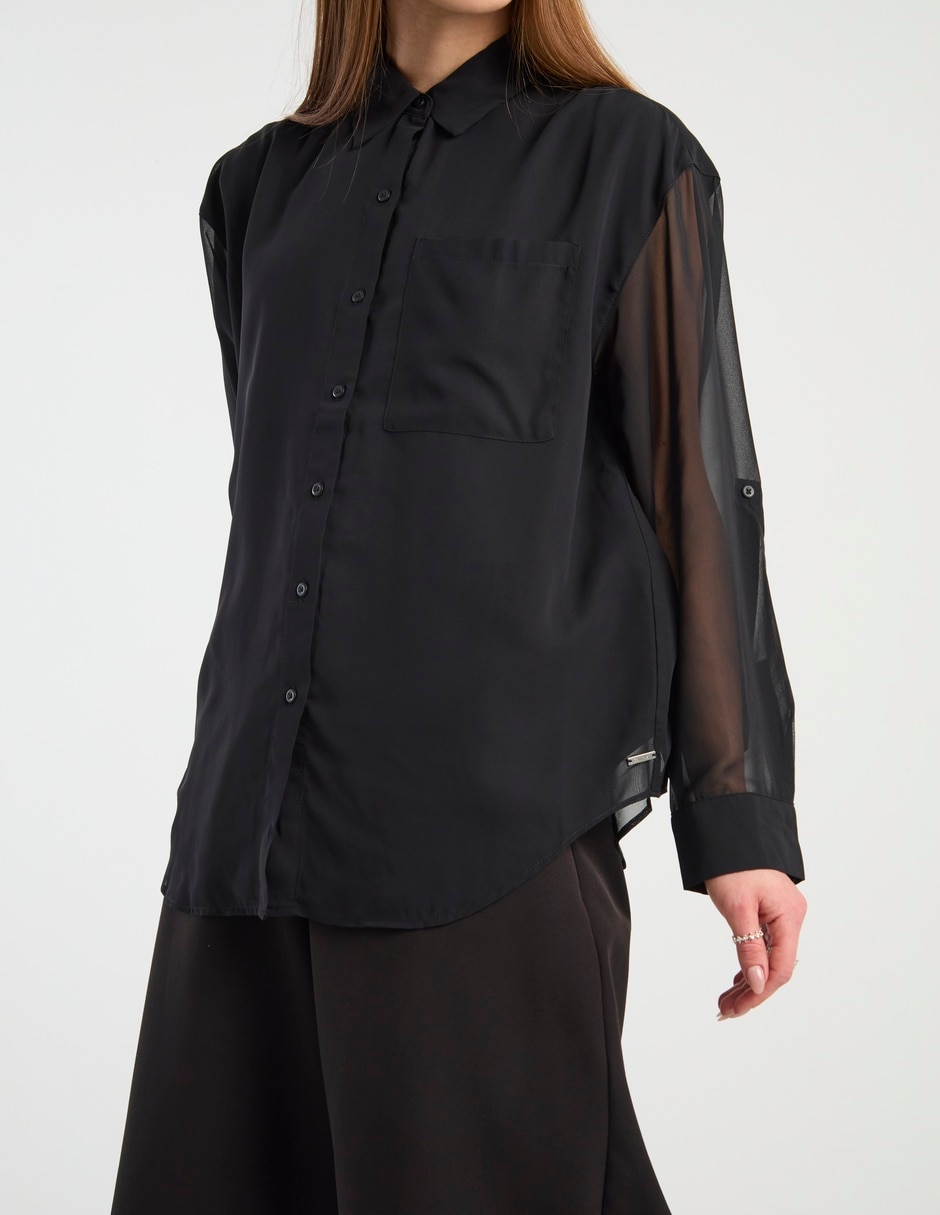 Blusa manga larga para mujer 5
