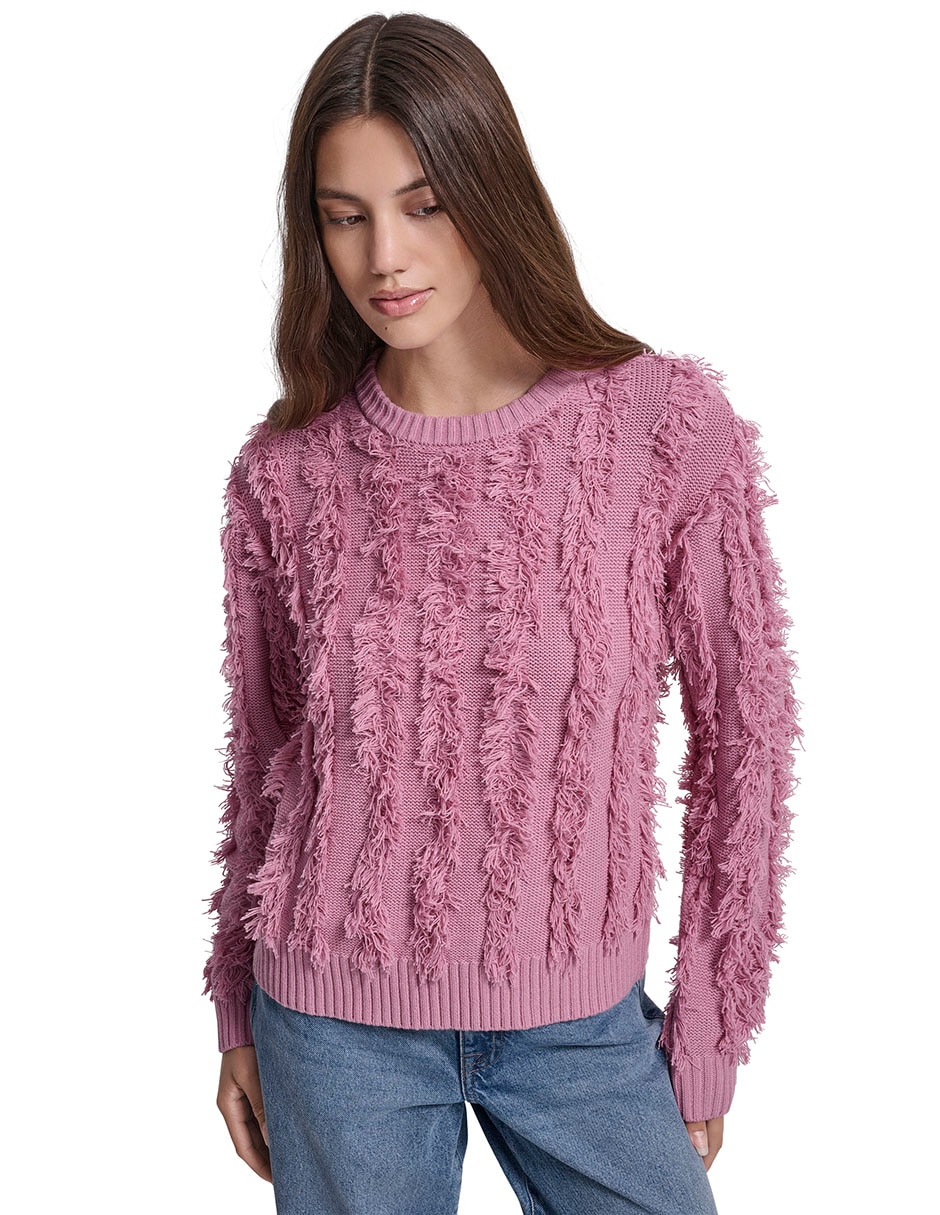 Suéter cuello redondo para mujer
