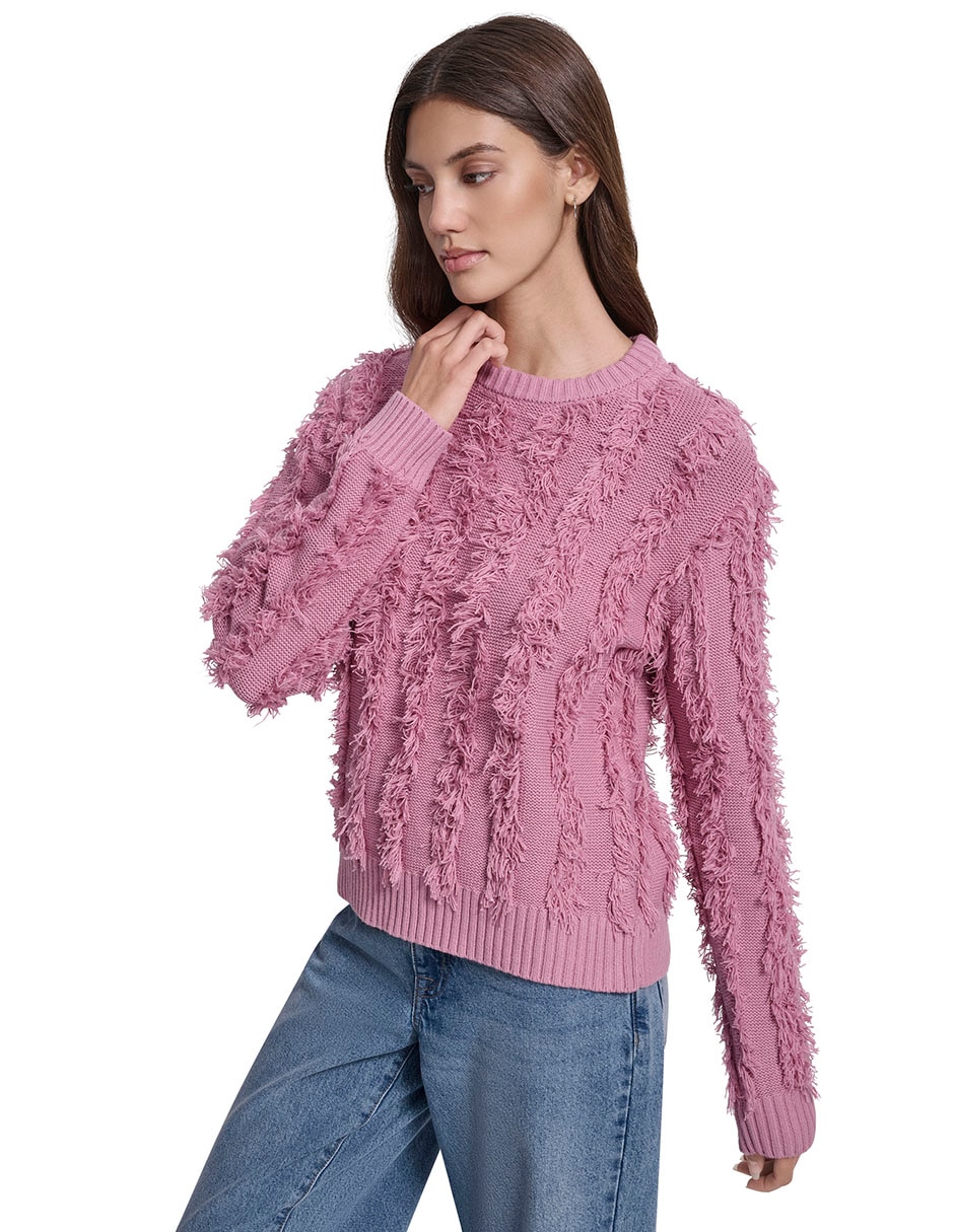 Suéter cuello redondo para mujer 3