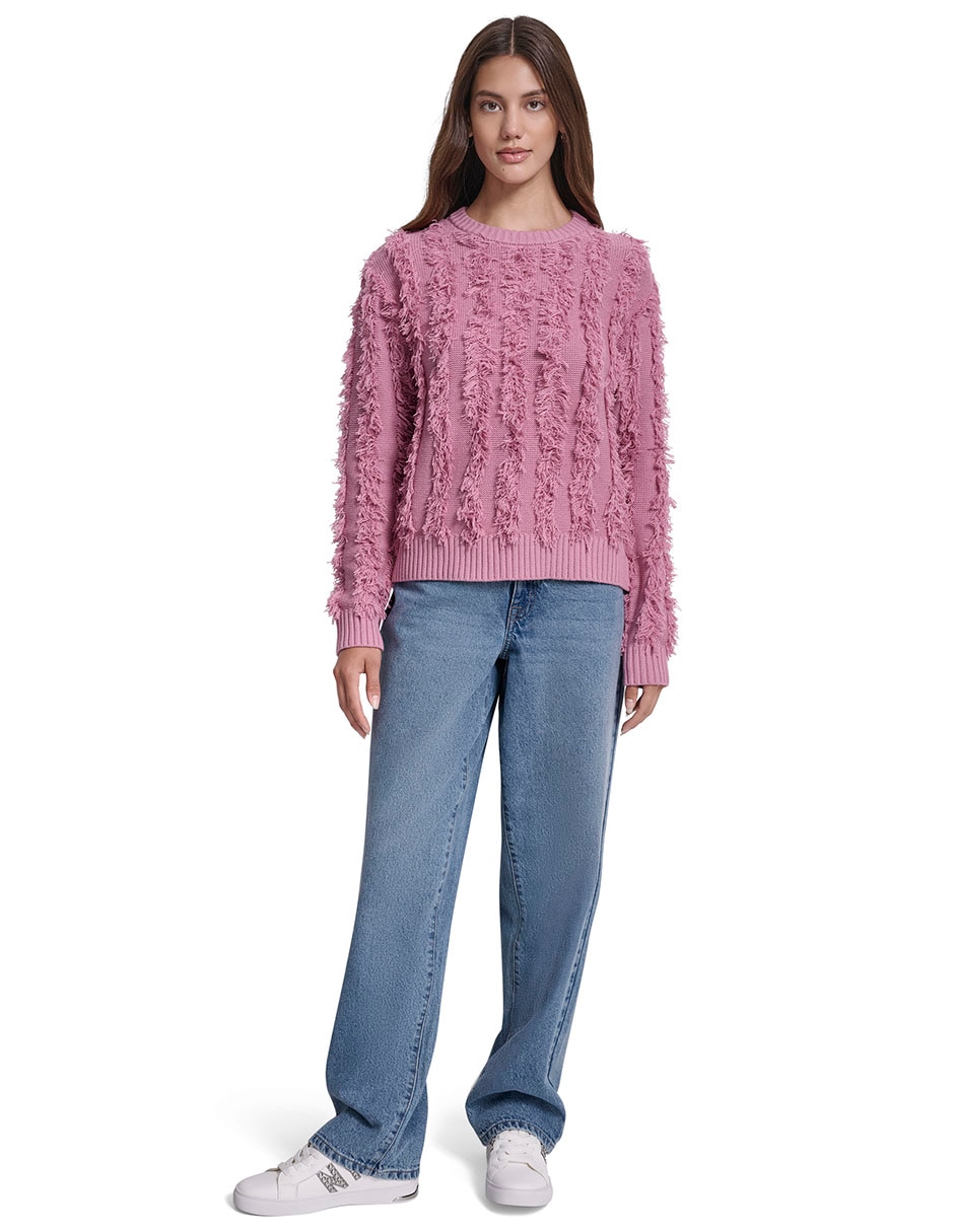 Suéter cuello redondo para mujer 5