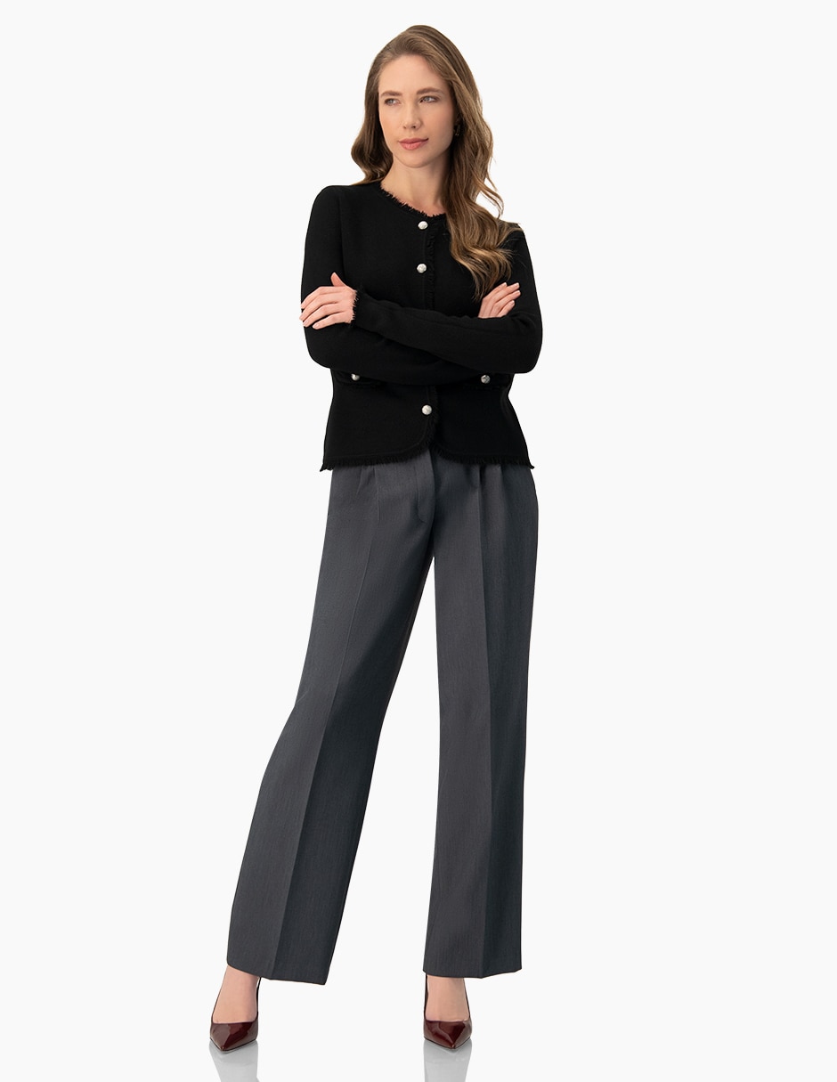 PANTALON IVONNE 10303732 POLIÉ, 12, GRIS