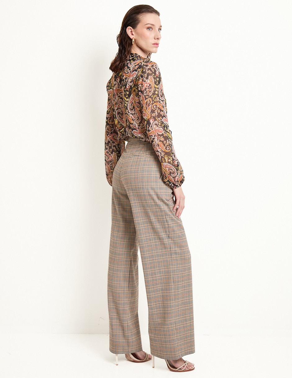 Pantalón de vestir amplio para mujer 2