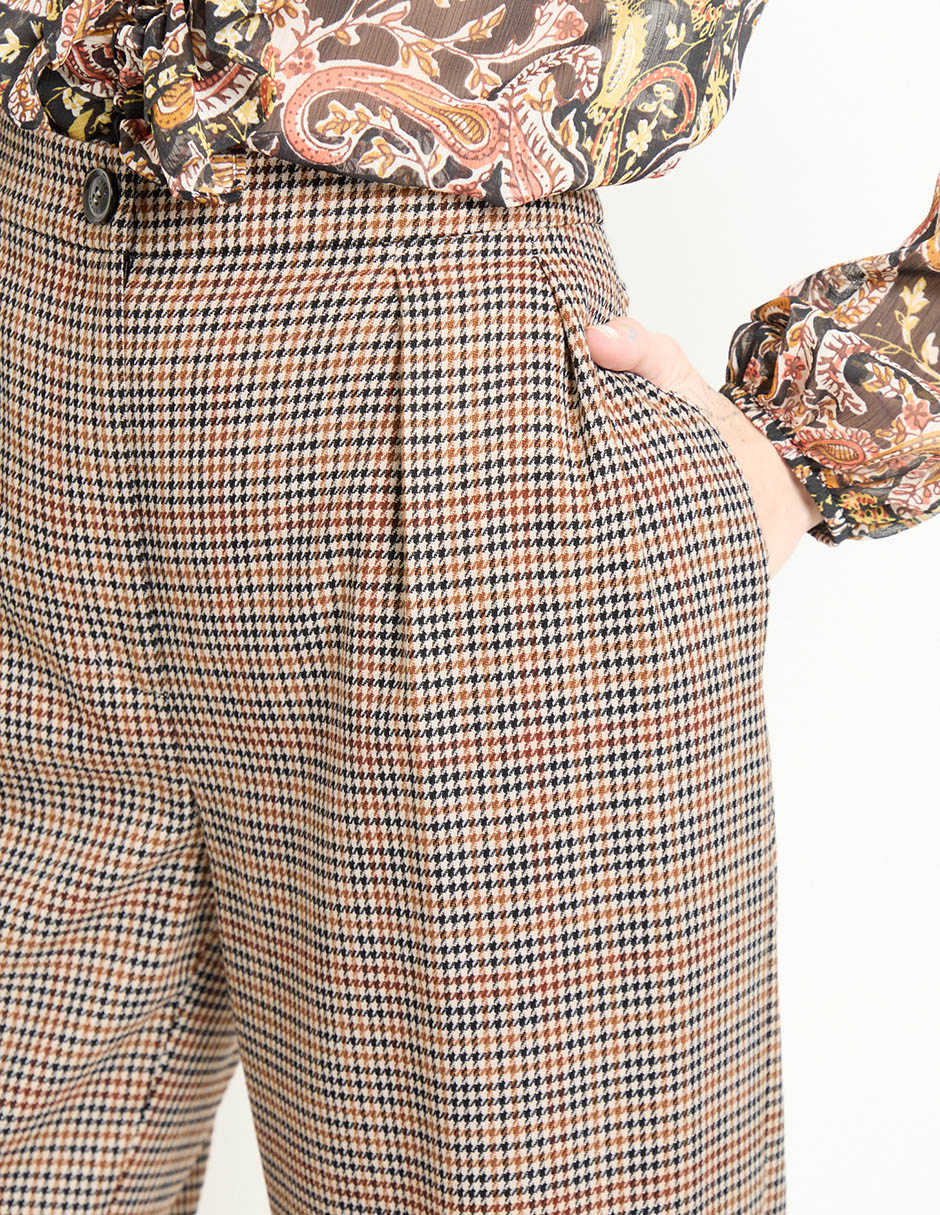 Pantalón de vestir amplio para mujer 4
