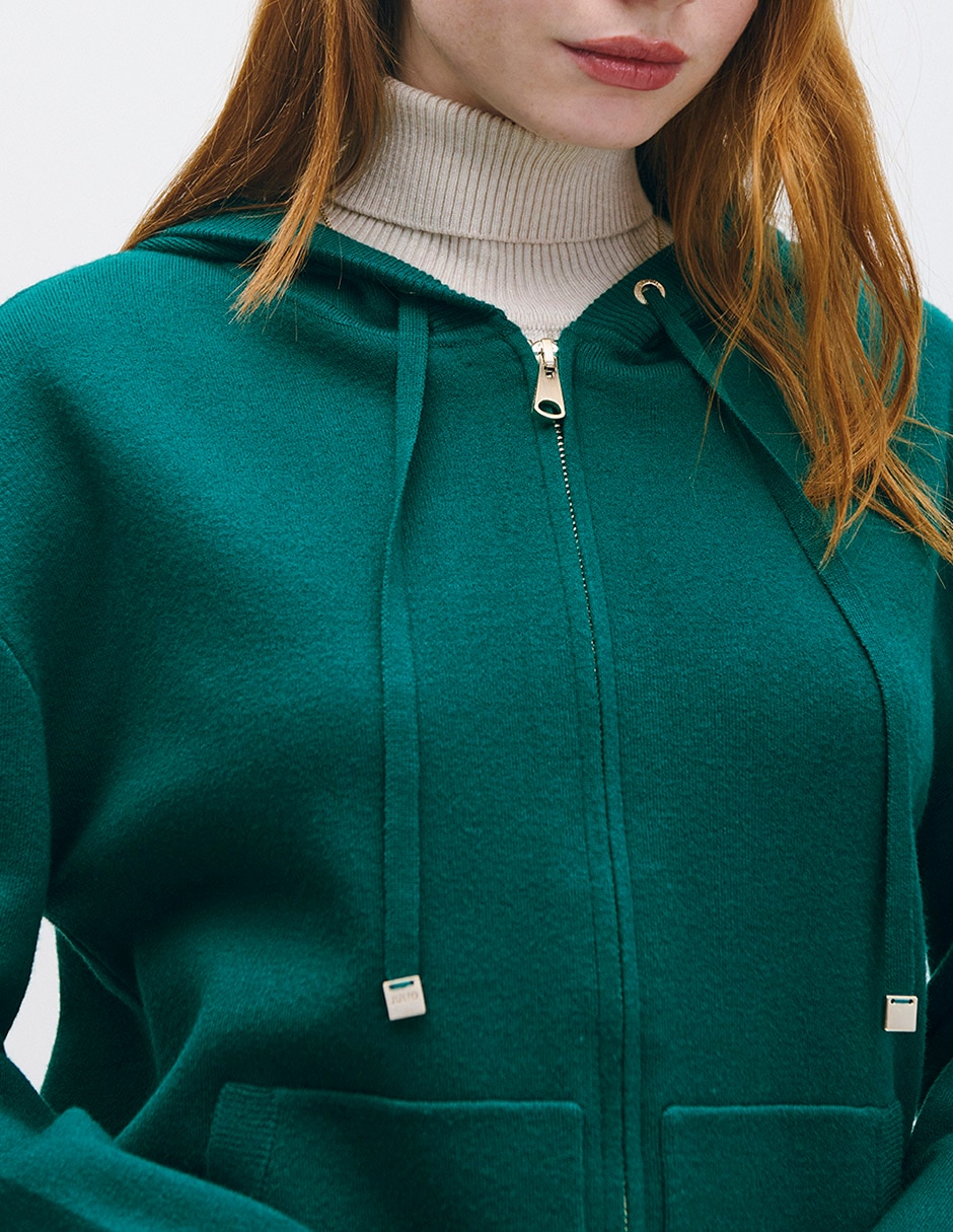 Sudadera con capucha y bolsa C.P. para mujer 4