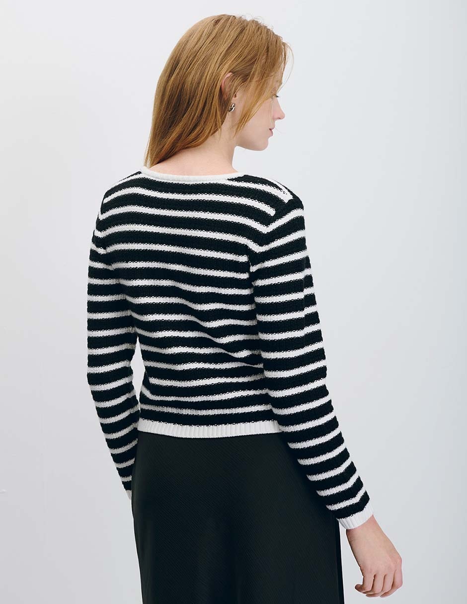 Suéter cuello redondo para mujer 3