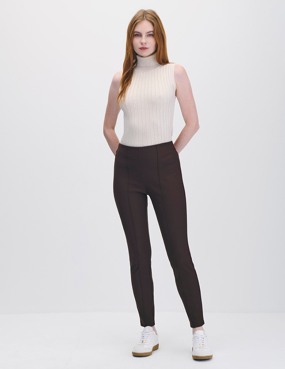 Legging cintura alta con elástico para mujer 4