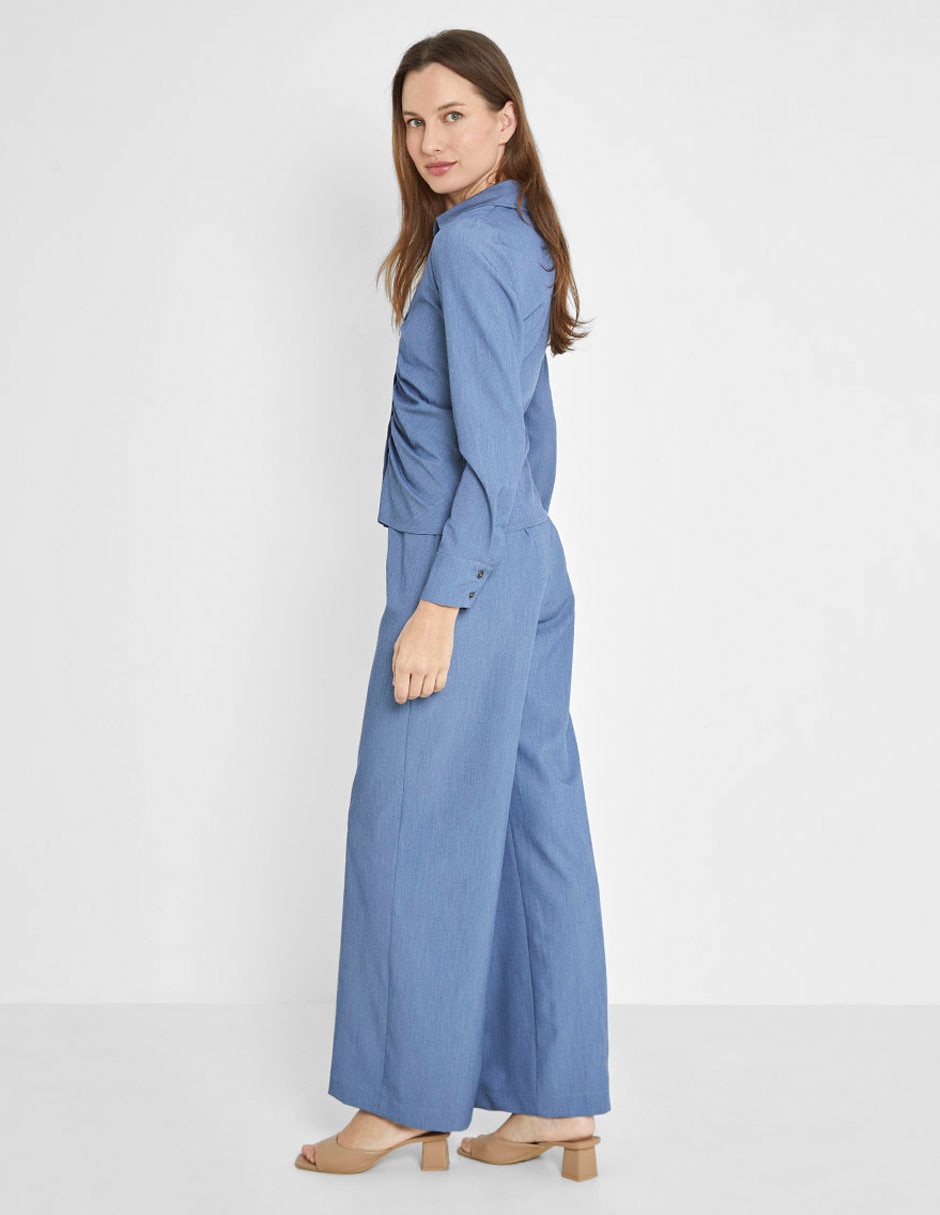Blusa camisera manga larga para mujer 3