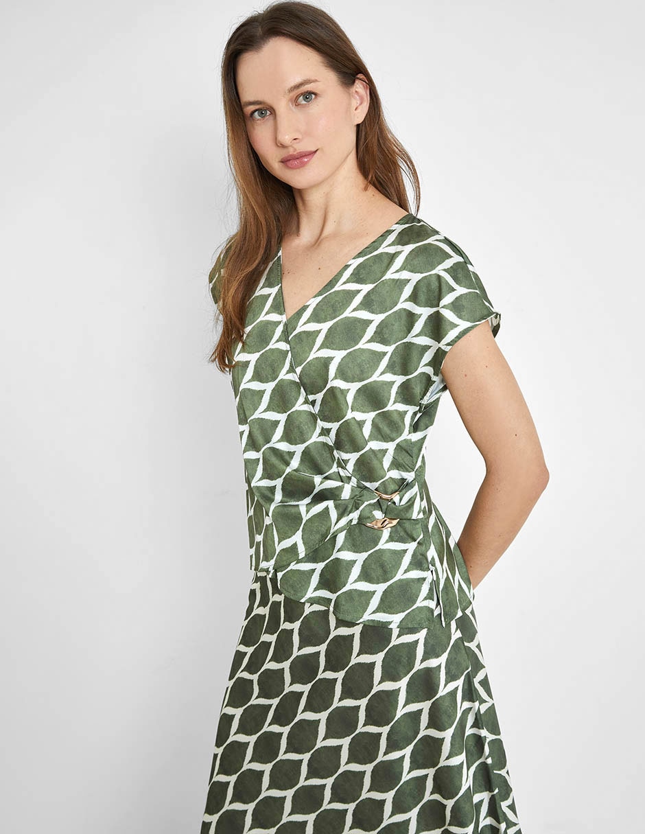 Blusa manga corta para mujer