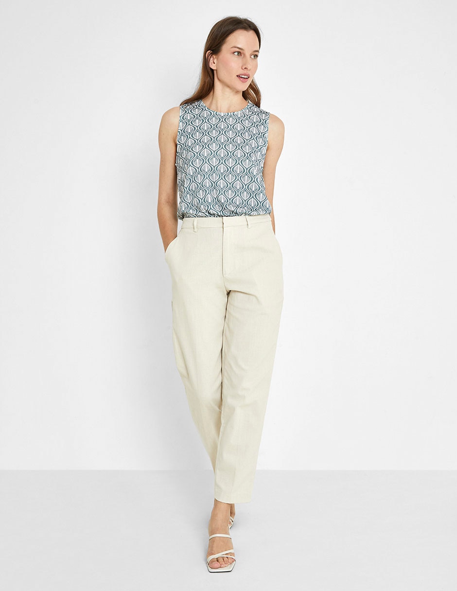 Pantalón chino straight para mujer 4