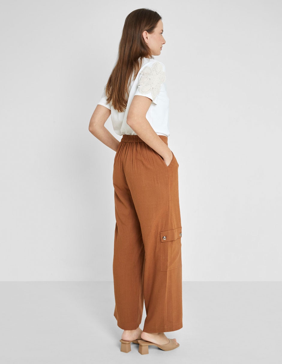 Pantalón cargo straight para mujer 2