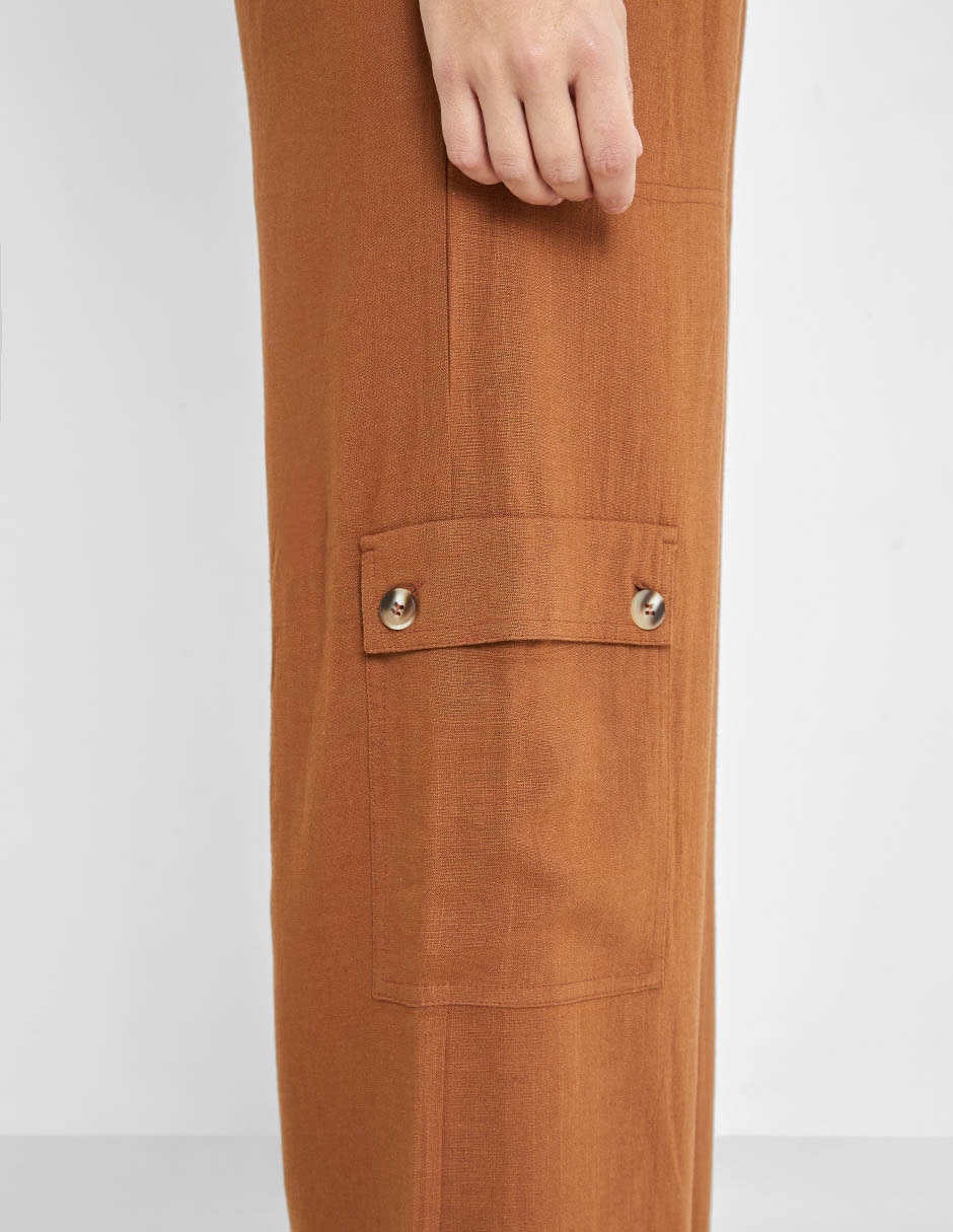 Pantalón cargo straight para mujer 5
