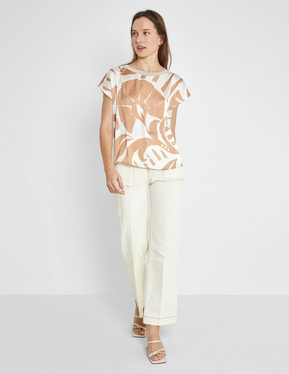 Blusa manga corta para mujer 5