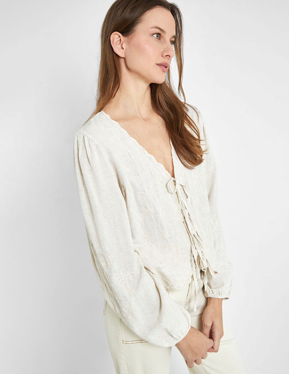 Blusa manga larga para mujer 2