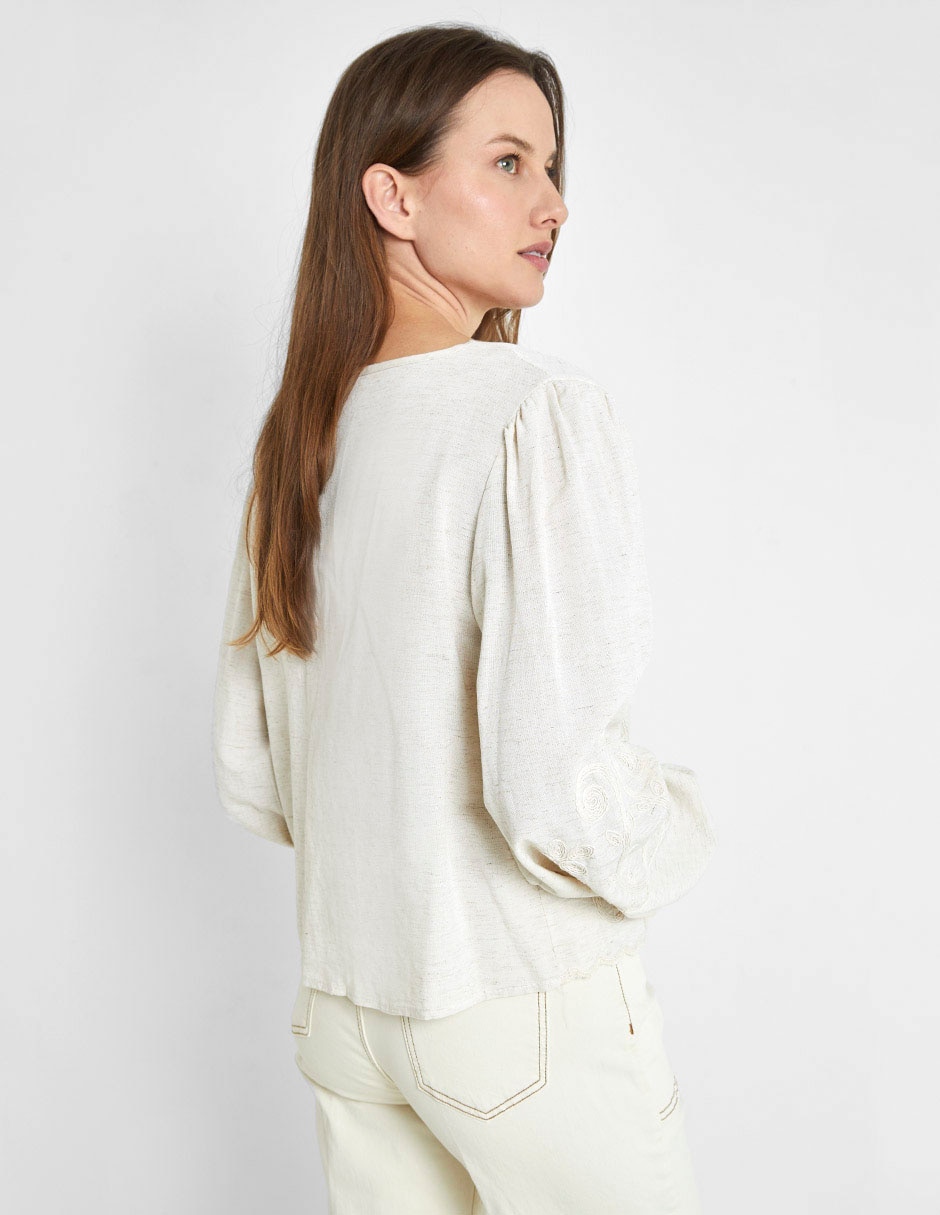 Blusa manga larga para mujer 3