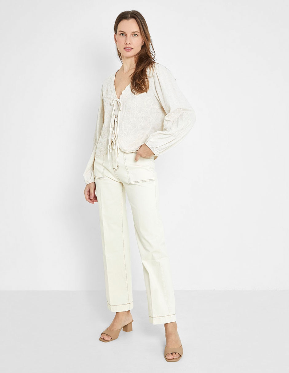 Blusa manga larga para mujer 5