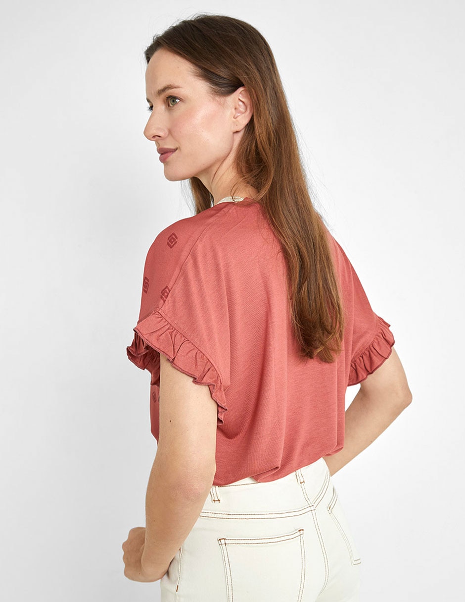 Blusa manga corta para mujer 2