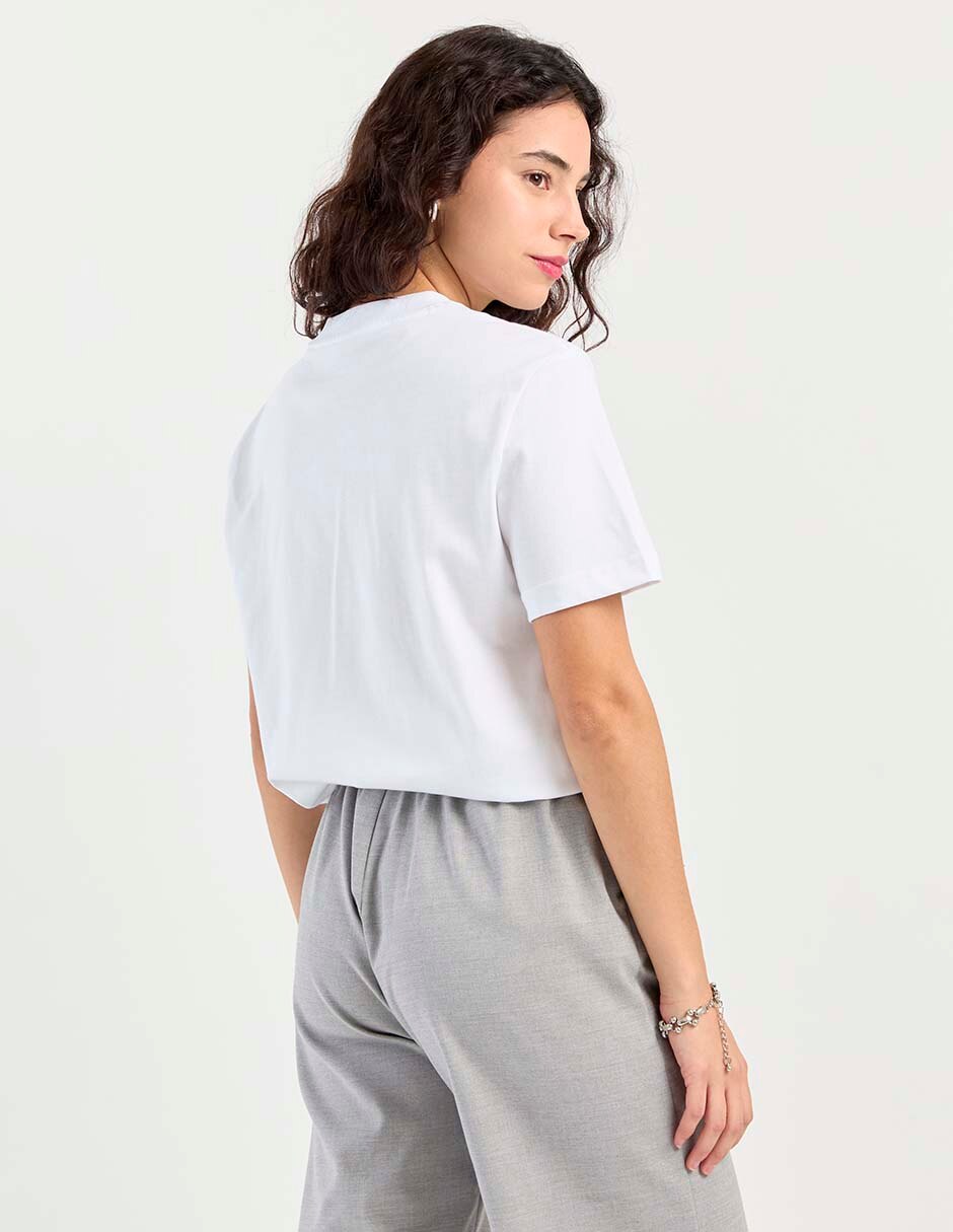 Playera manga corta cuello redondo para mujer 2