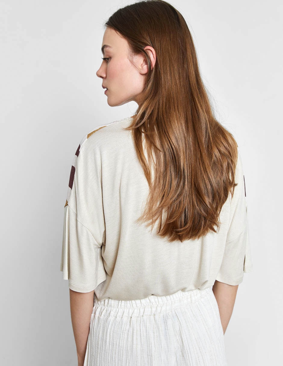 Blusa manga al codo para mujer 3
