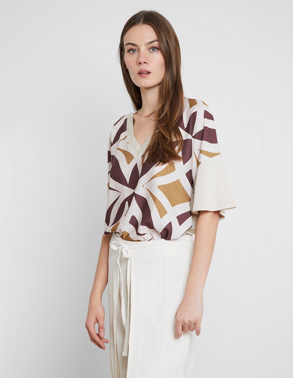 Blusa manga al codo para mujer 4