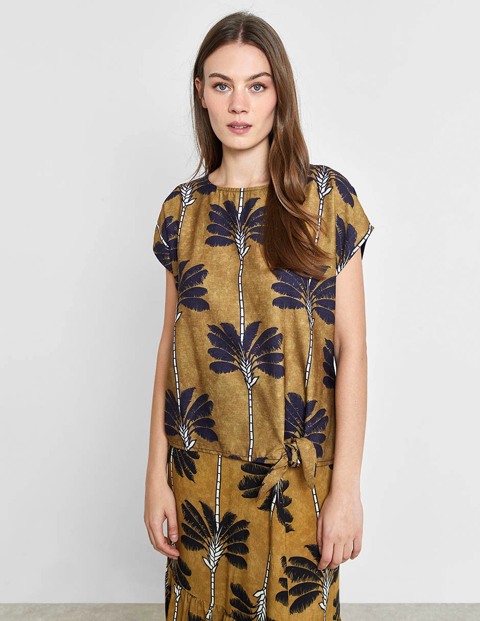 Blusa manga corta para mujer 7