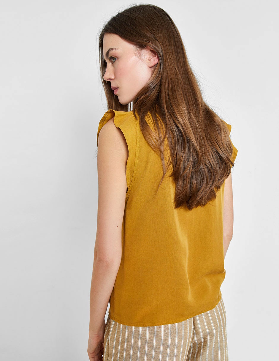 Blusa manga corta para mujer 7