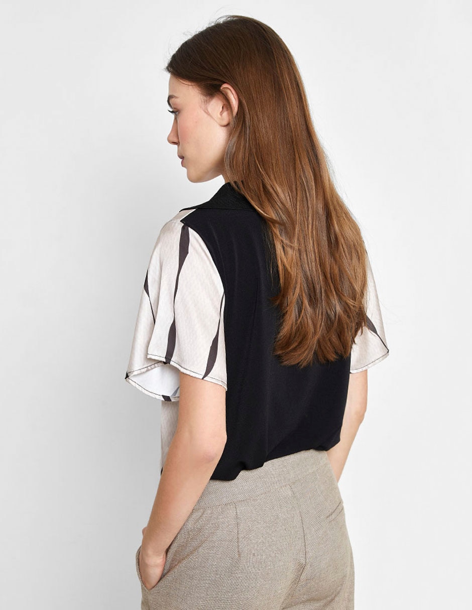 Blusa manga corta para mujer 3