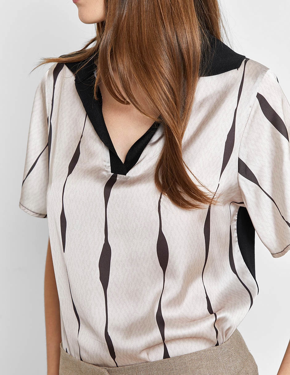 Blusa manga corta para mujer 5