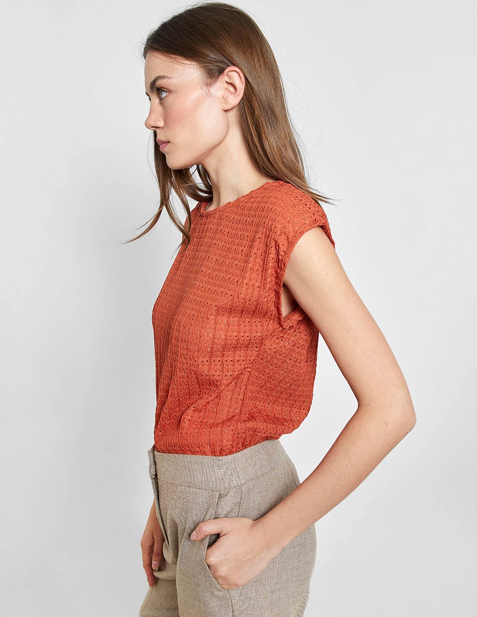 Blusa manga corta para mujer 2
