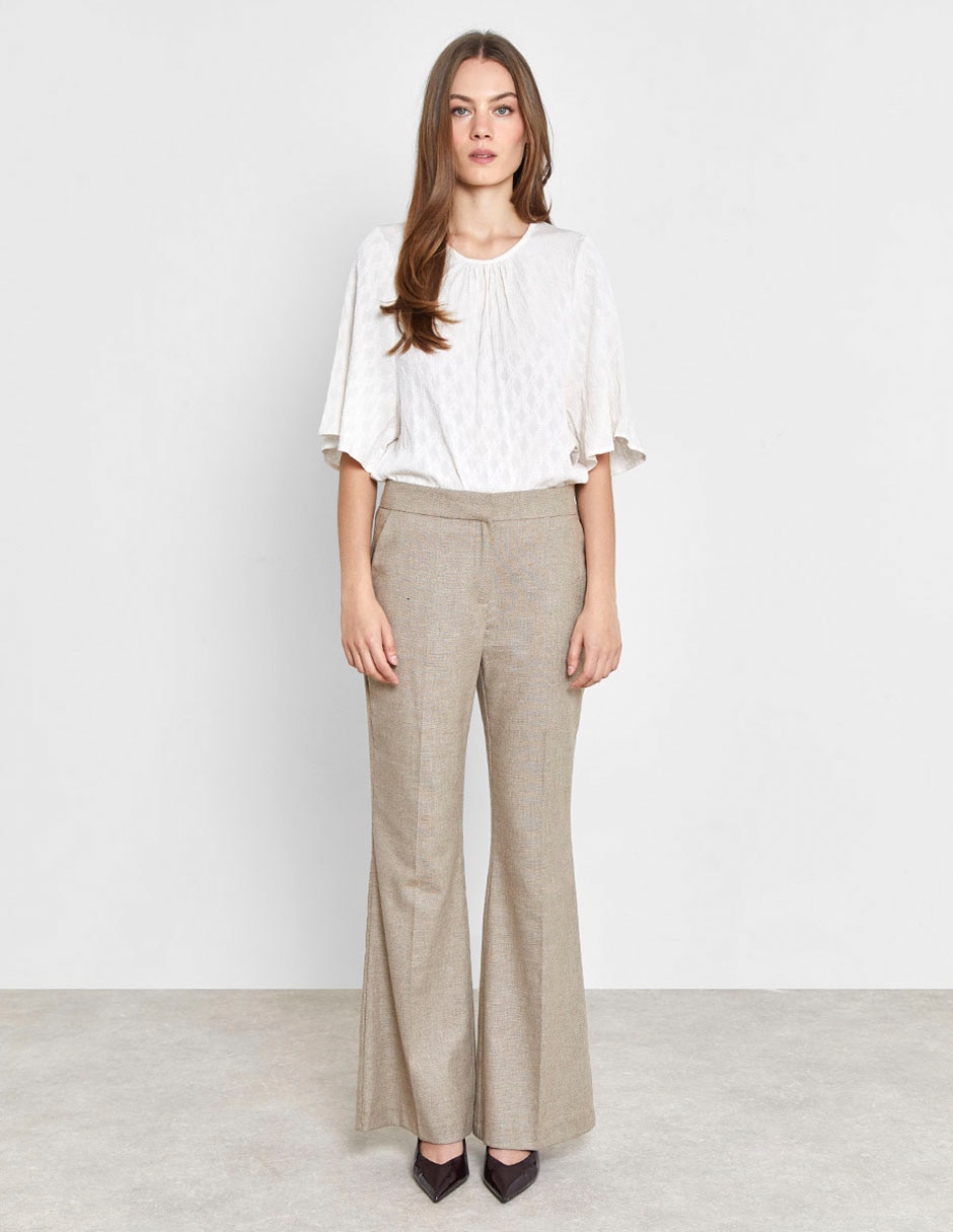 Pantalón relaxed flare para mujer 5