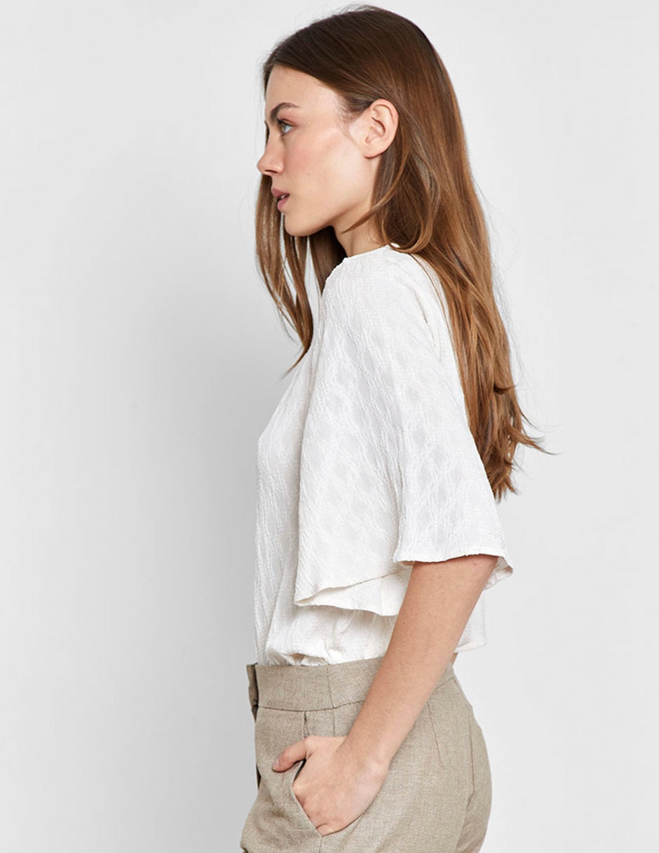 Blusa manga al codo para mujer 6