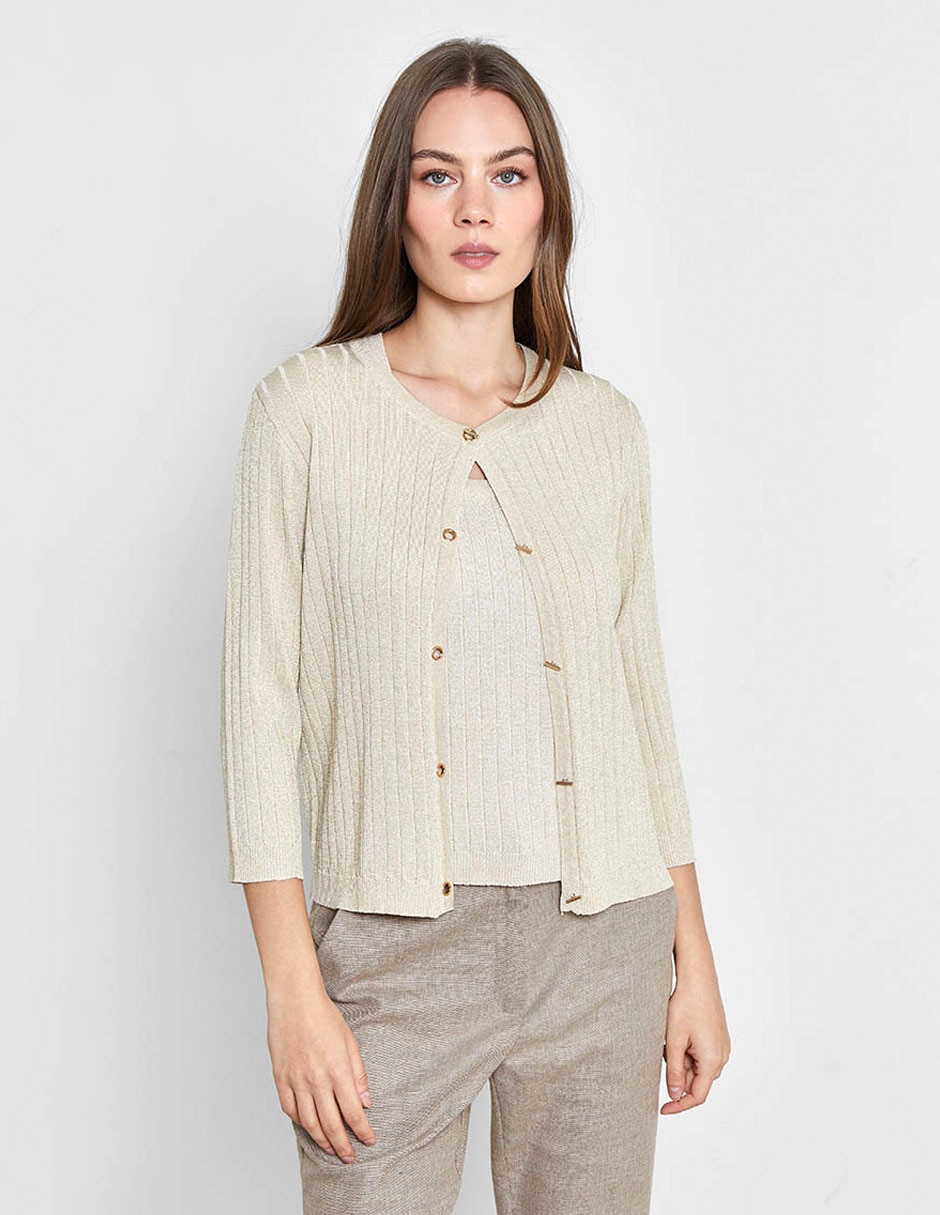 Suéter cuello redondo para mujer