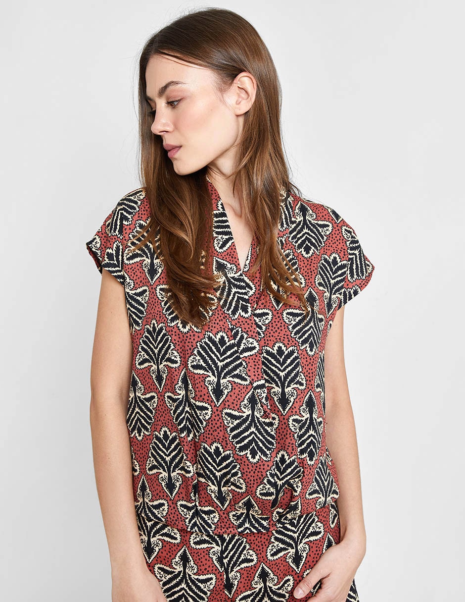 Blusa manga corta para mujer 3