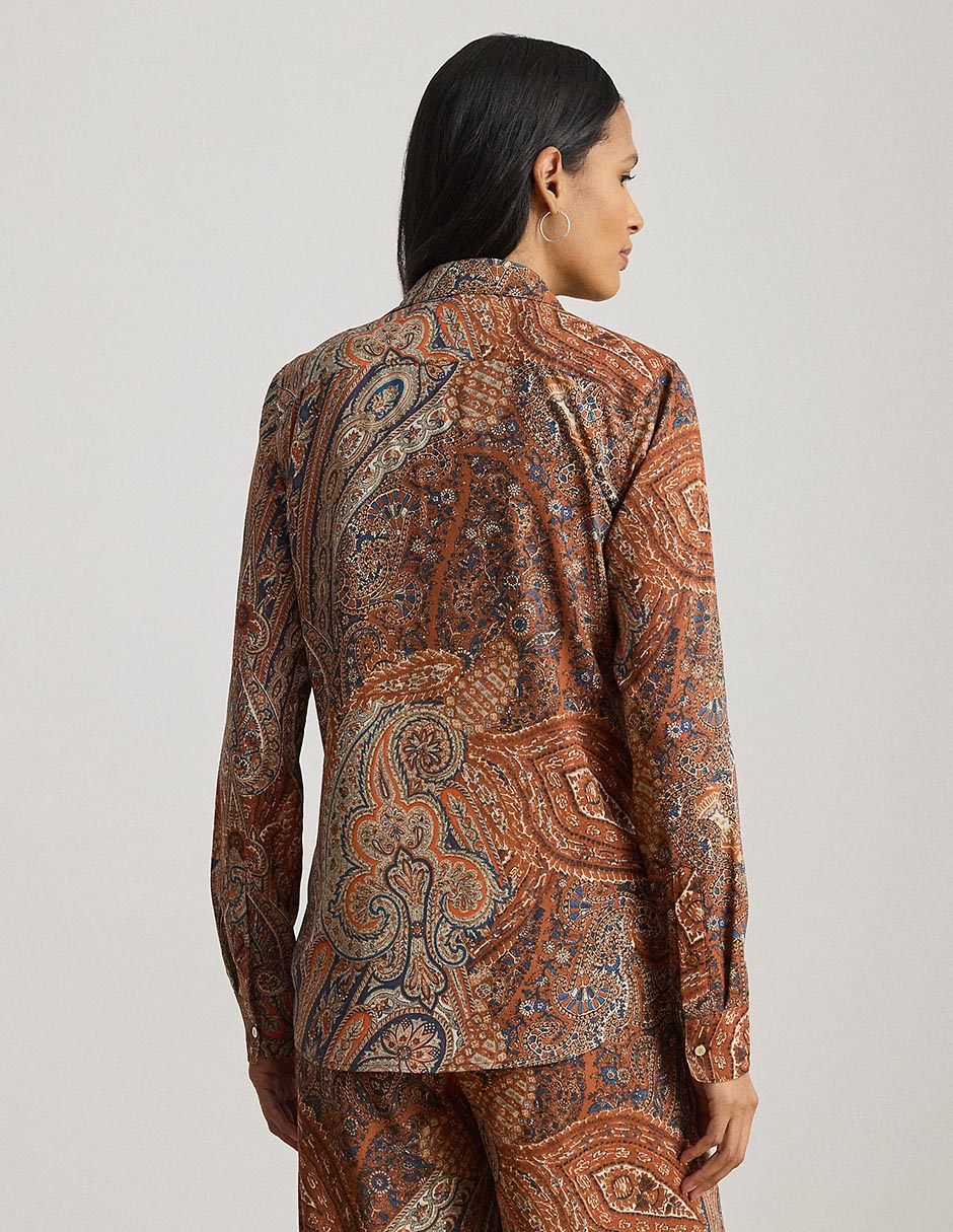 Blusa camisera manga larga para mujer 2