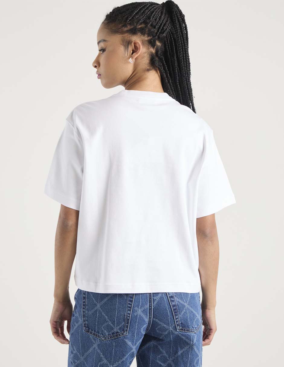 Playera manga corta Jeans cuello redondo para mujer 2