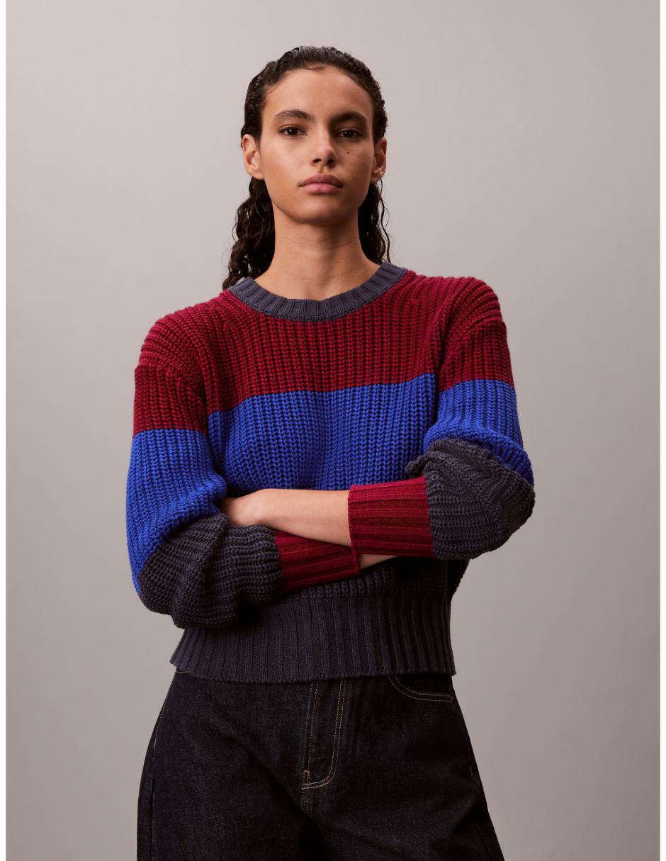 Suéter cuello redondo para mujer