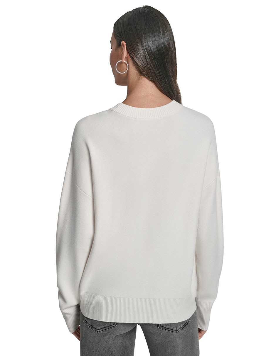 Suéter cuello redondo para mujer 3