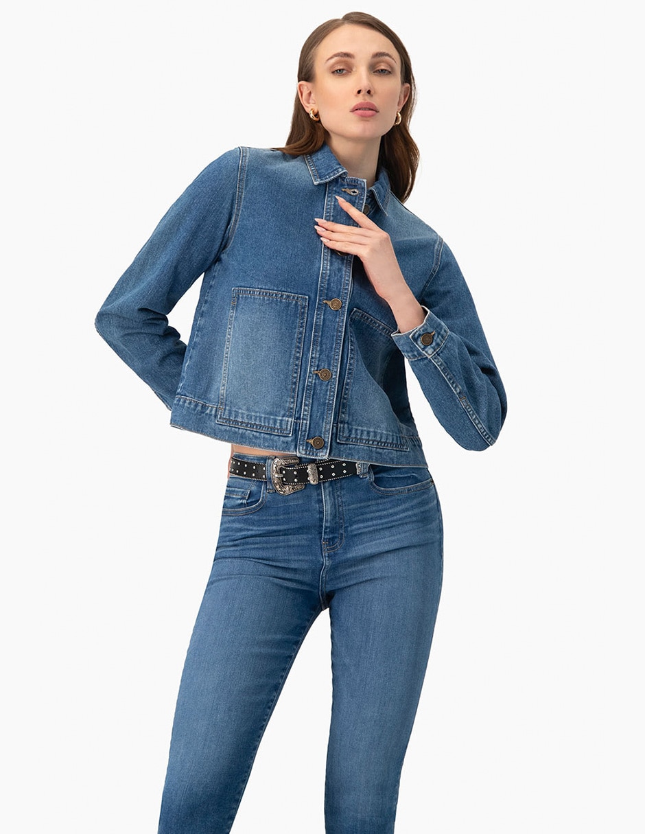 Chamarra denim para mujer