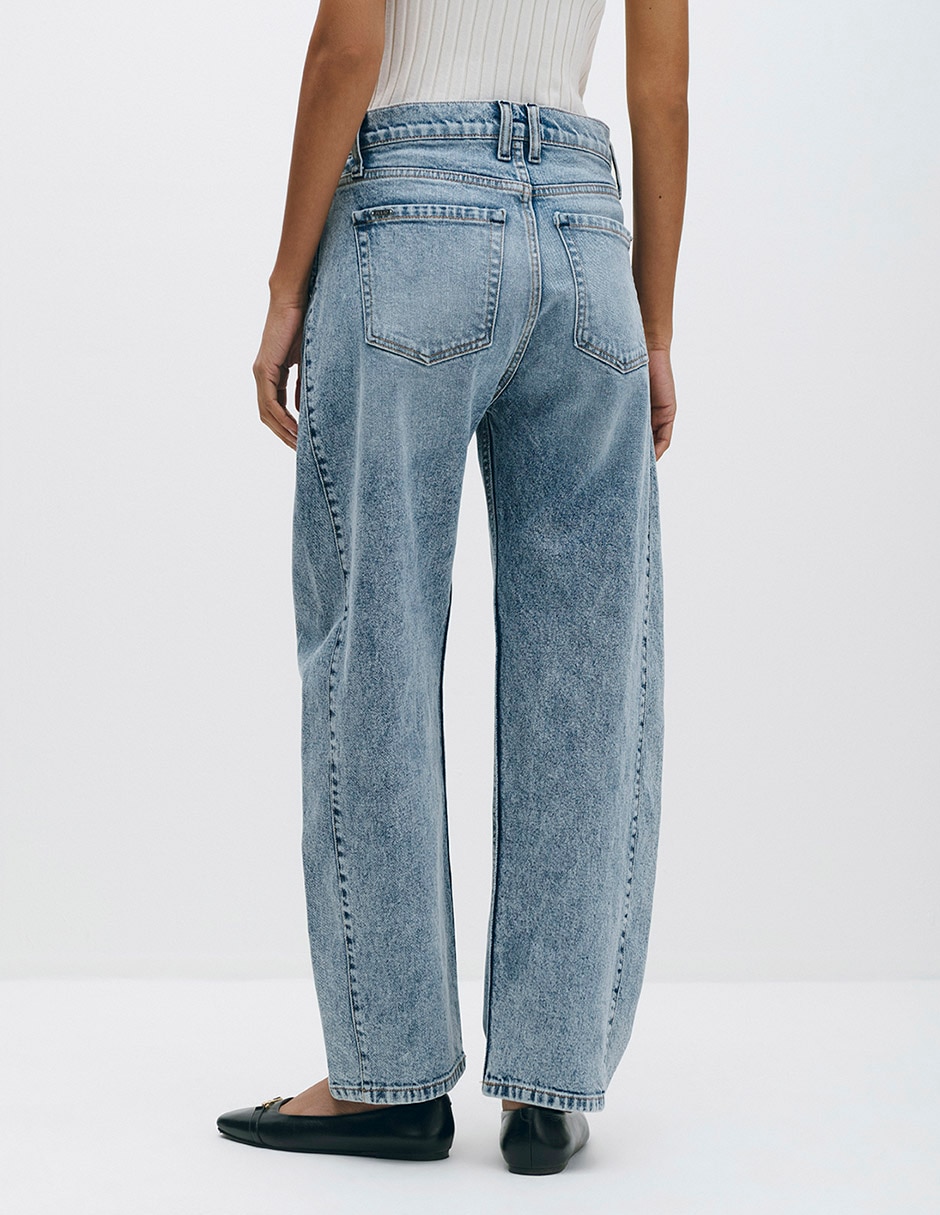 Jeans barrel para mujer 2
