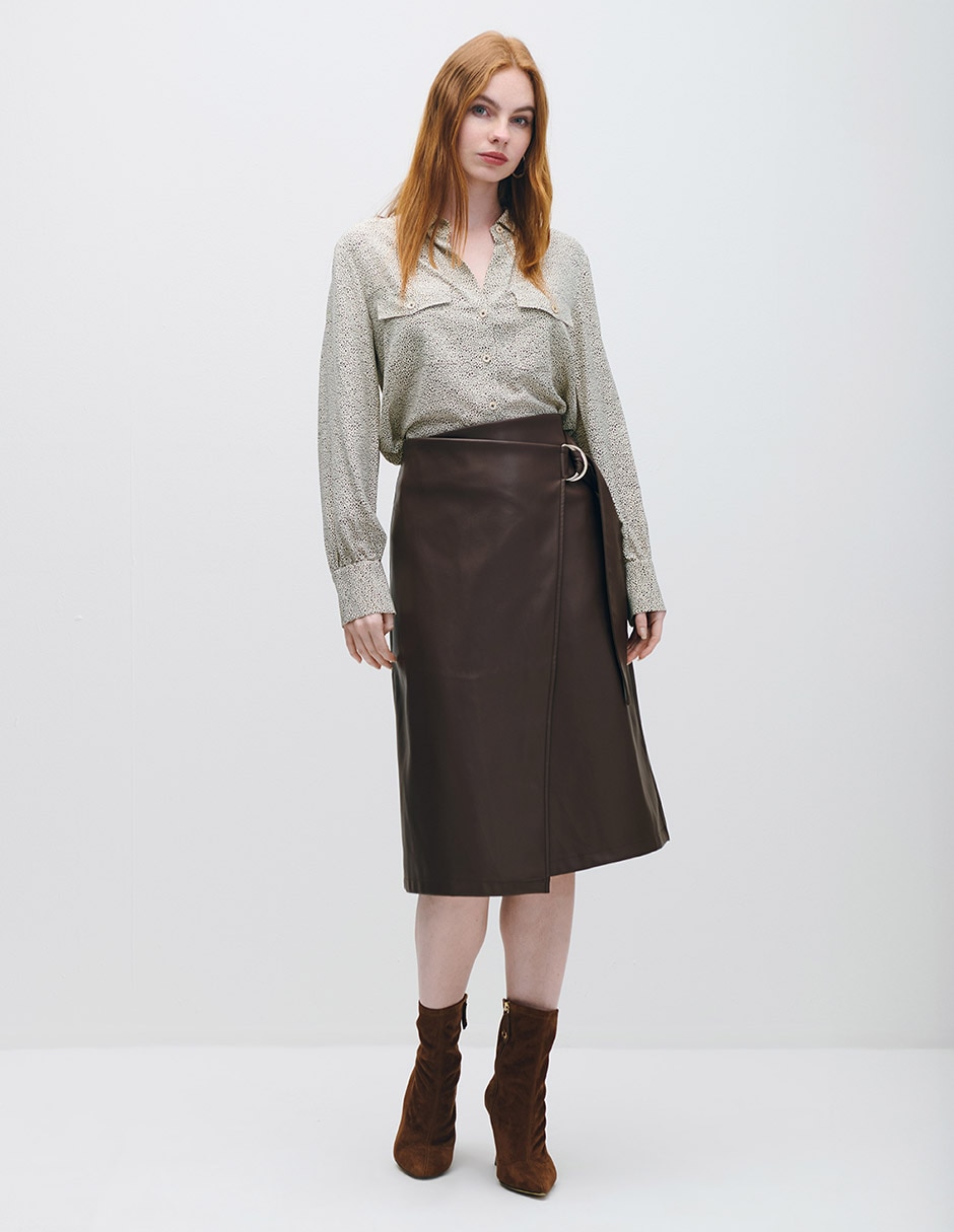 Blusa camisera manga larga para mujer 2